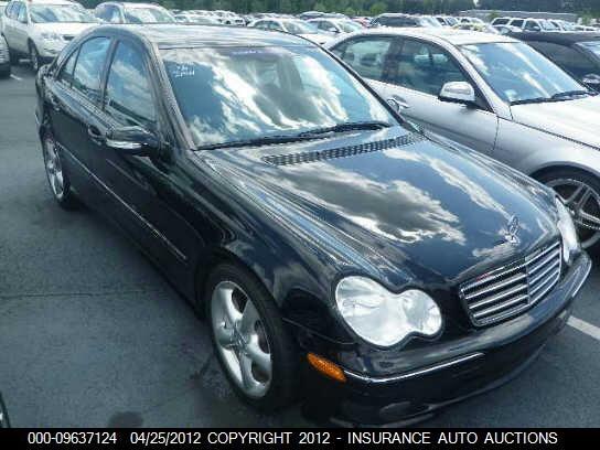 WDBRF64J25F595626 2005 MERCEDES-BENZ C320 photo no. 1