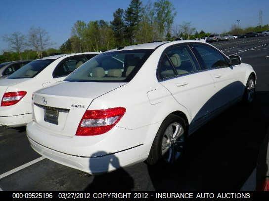 WDDGF81X39R045696 2009 MERCEDES-BENZ C300 photo no. 4
