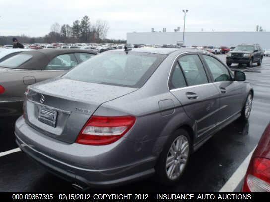 WDDGF81X89R044480 2009 MERCEDES-BENZ C300 photo no. 4