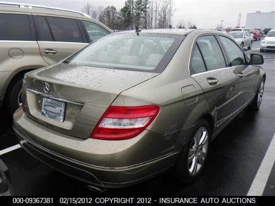 WDDGF54X69F238761 2009 MERCEDES-BENZ C300 photo no. 4