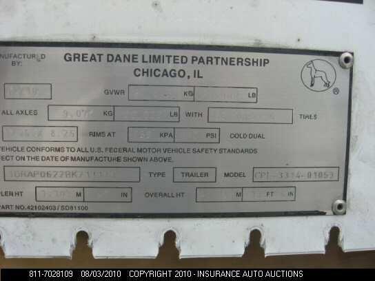 1GRAP0622BK211173 2011 GREAT DANE TRAILERS N/A photo no. 8
