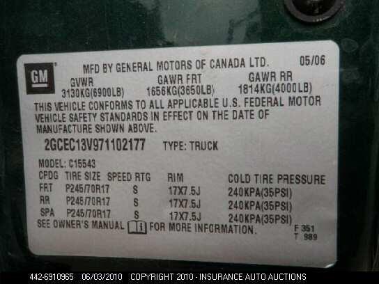 2GCEC13V971102177 2007 CHEVROLET SILVERADO photo no. 9