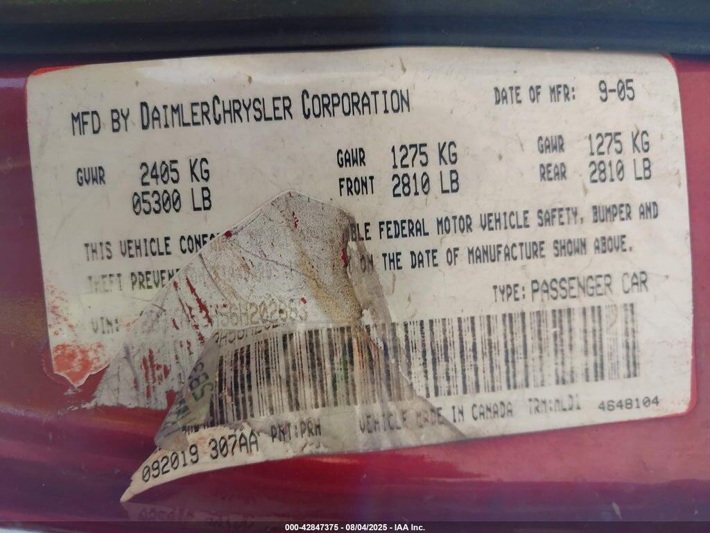 2B3KA53H56H202083 2006 DODGE CHARGER photo no. 9