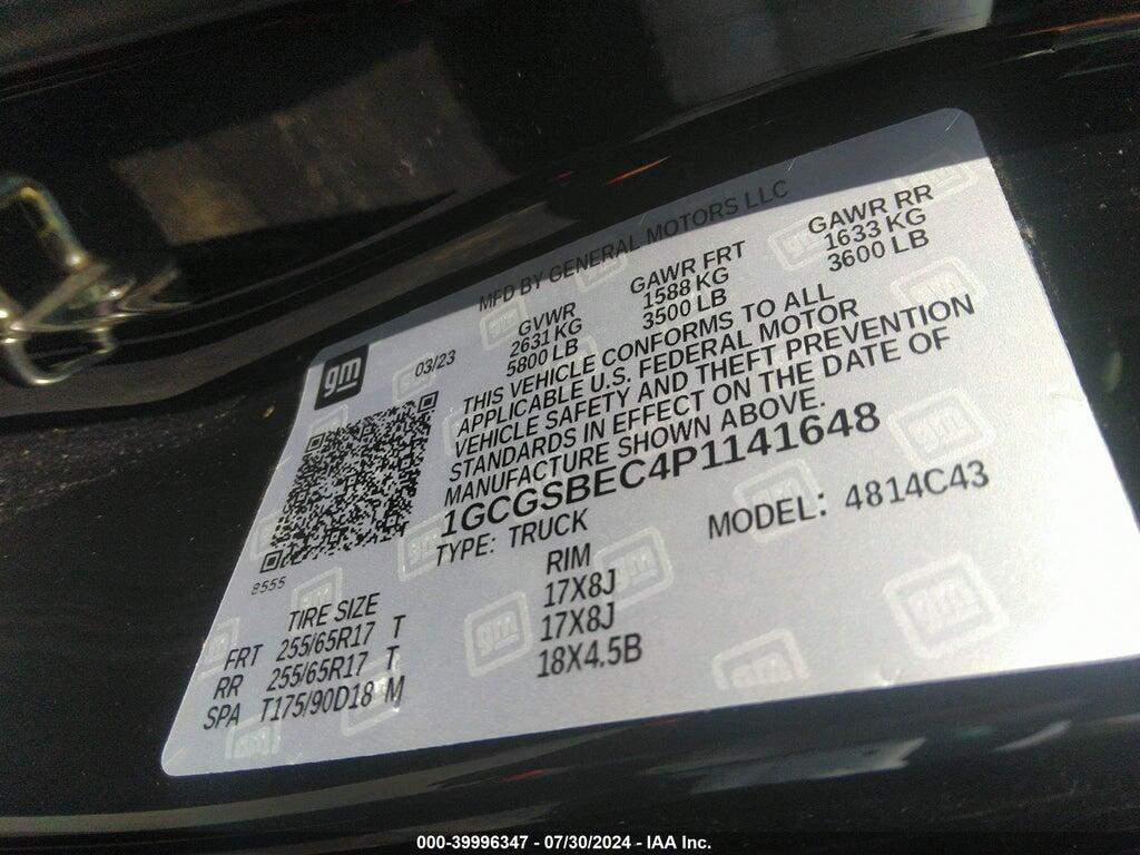 1GCGSBEC4P1141648 2023 CHEVROLET COLORADO photo no. 9
