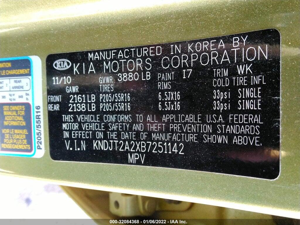 KNDJT2A2XB7251142 2011 KIA SOUL photo no. 9