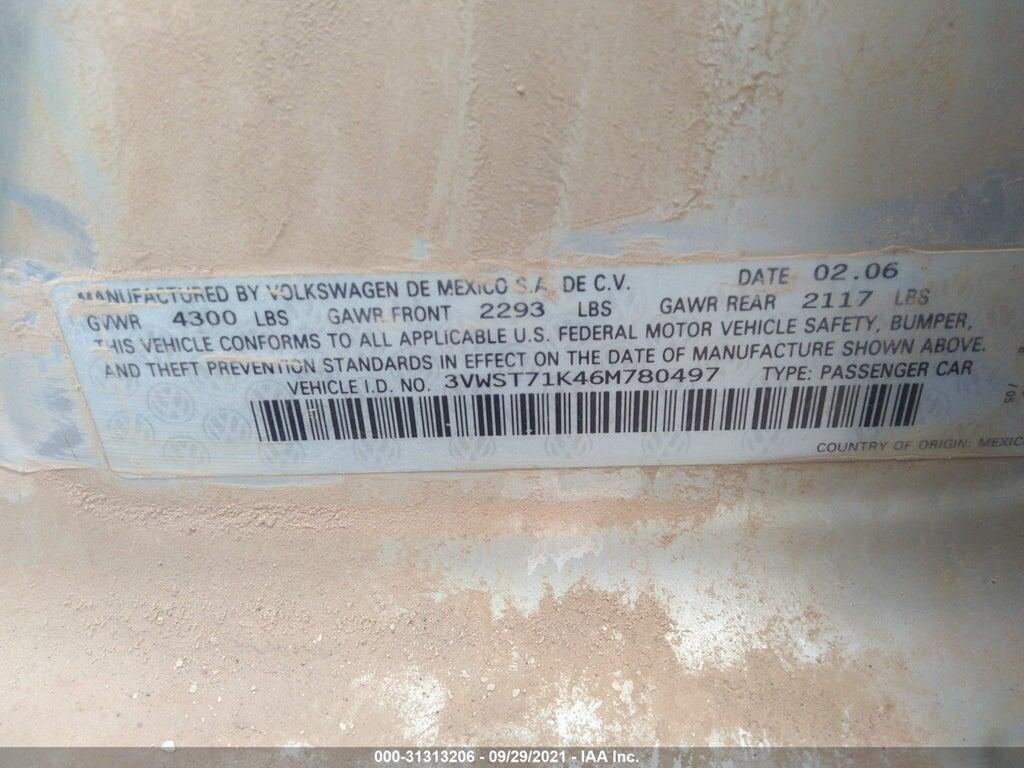 3VWST71K46M780497 2006 VOLKSWAGEN JETTA SEDAN photo no. 9