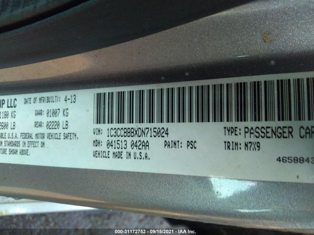 1C3CCBBBXDN715024 2013 CHRYSLER 200 photo no. 9