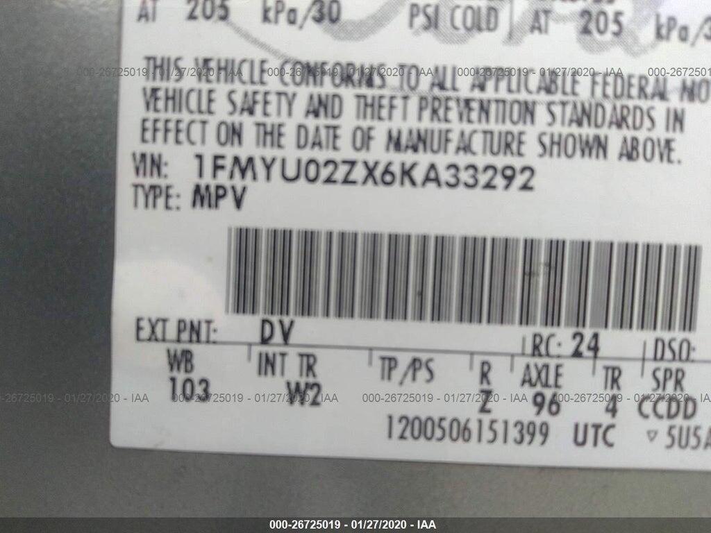 1FMYU02ZX6KA33292 2006 FORD ESCAPE photo no. 9