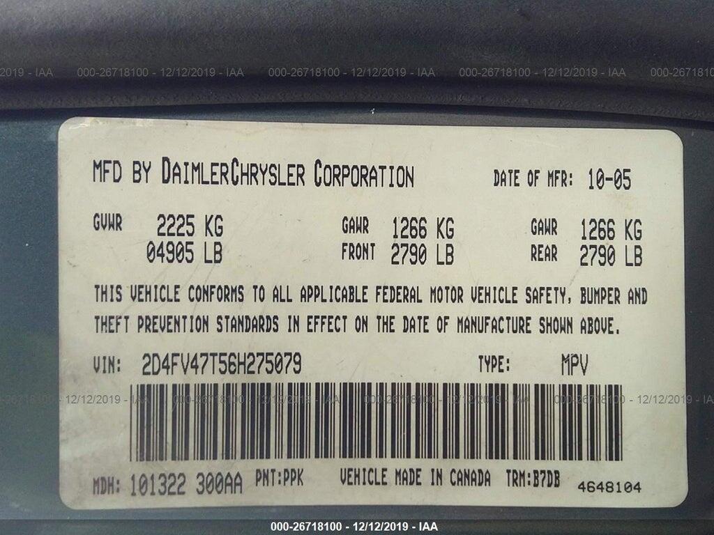2D4FV47T56H275079 2006 DODGE MAGNUM photo no. 9