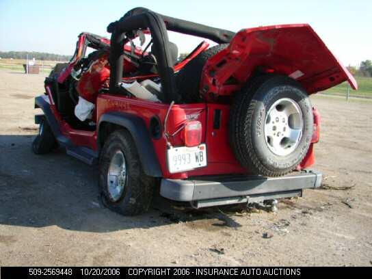 1J4FA49S53P318673 2003 JEEP WRANGLER/TJ photo no. 3