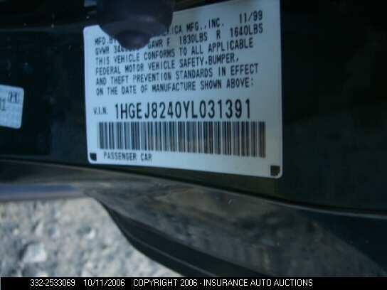 1HGEJ8240YL031391 2000 HONDA CIVIC photo no. 9