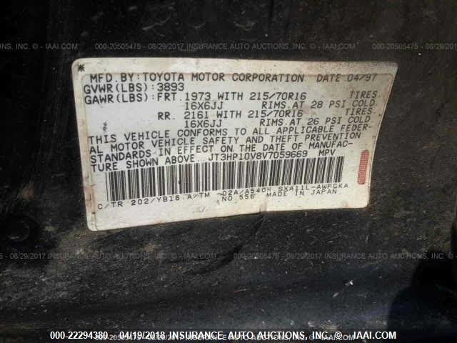JT3HP10V8V7059669 1997 TOYOTA RAV4 photo no. 9