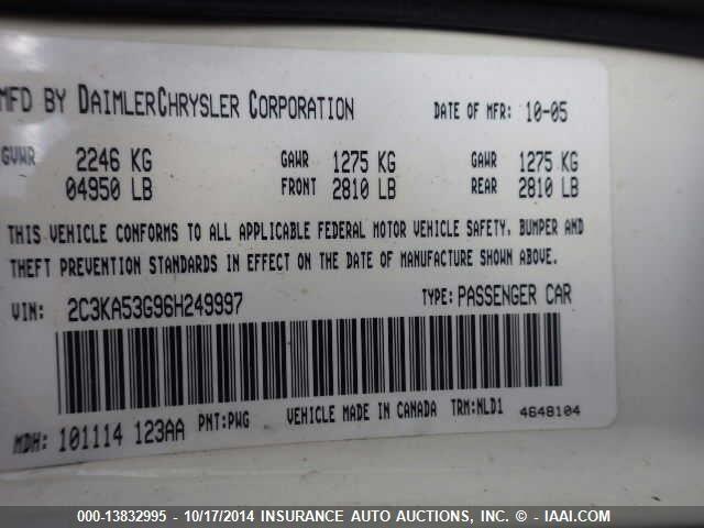 2C3KA53G96H249997 2006 CHRYSLER 300 photo no. 9