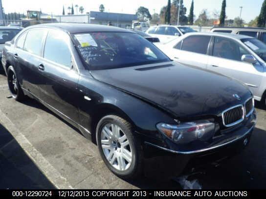 2003 BMW 745LI WBAGN63493DR12248