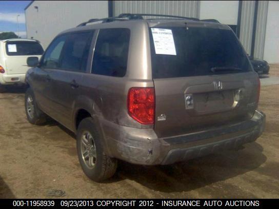 2HKYF18624H618462 2004 HONDA PILOT photo no. 3