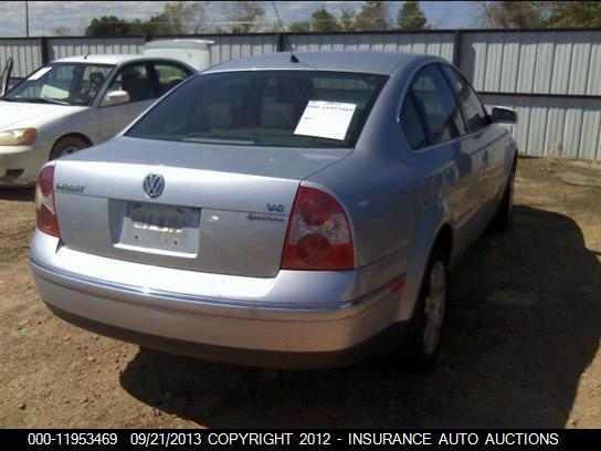 WVWTH63B82P171739 2002 VOLKSWAGEN PASSAT photo no. 4
