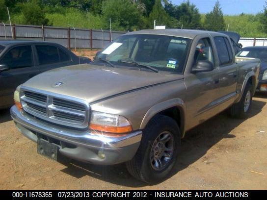 1D7HL48N33S101954 2003 DODGE DAKOTA photo no. 2