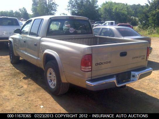 1D7HL48N33S101954 2003 DODGE DAKOTA photo no. 3