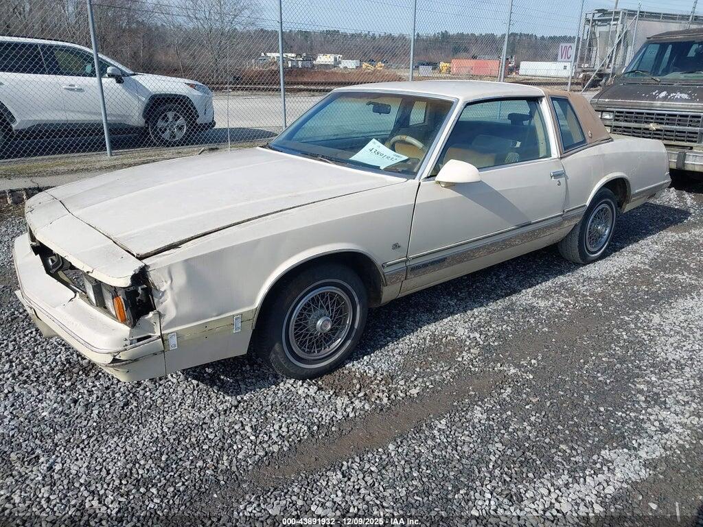 1G1GZ3780GR200036 1986 CHEVROLET MONTE CARLO photo no. 2