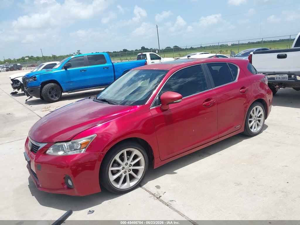 JTHKD5BH4D2166446 2013 LEXUS CT 200H photo no. 2