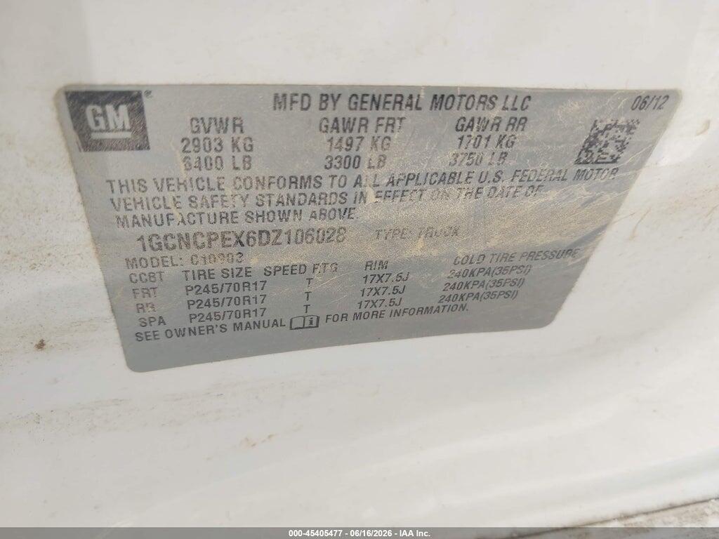 1GCNCPEX6DZ106028 2013 CHEVROLET SILVERADO 1500 photo no. 9