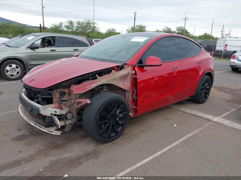 5YJYGDEE8MF084621 2021 TESLA MODEL Y photo no. 2