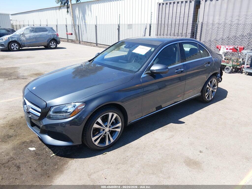 WDDWF4KB5GR144492 2016 MERCEDES-BENZ C 300 photo no. 2