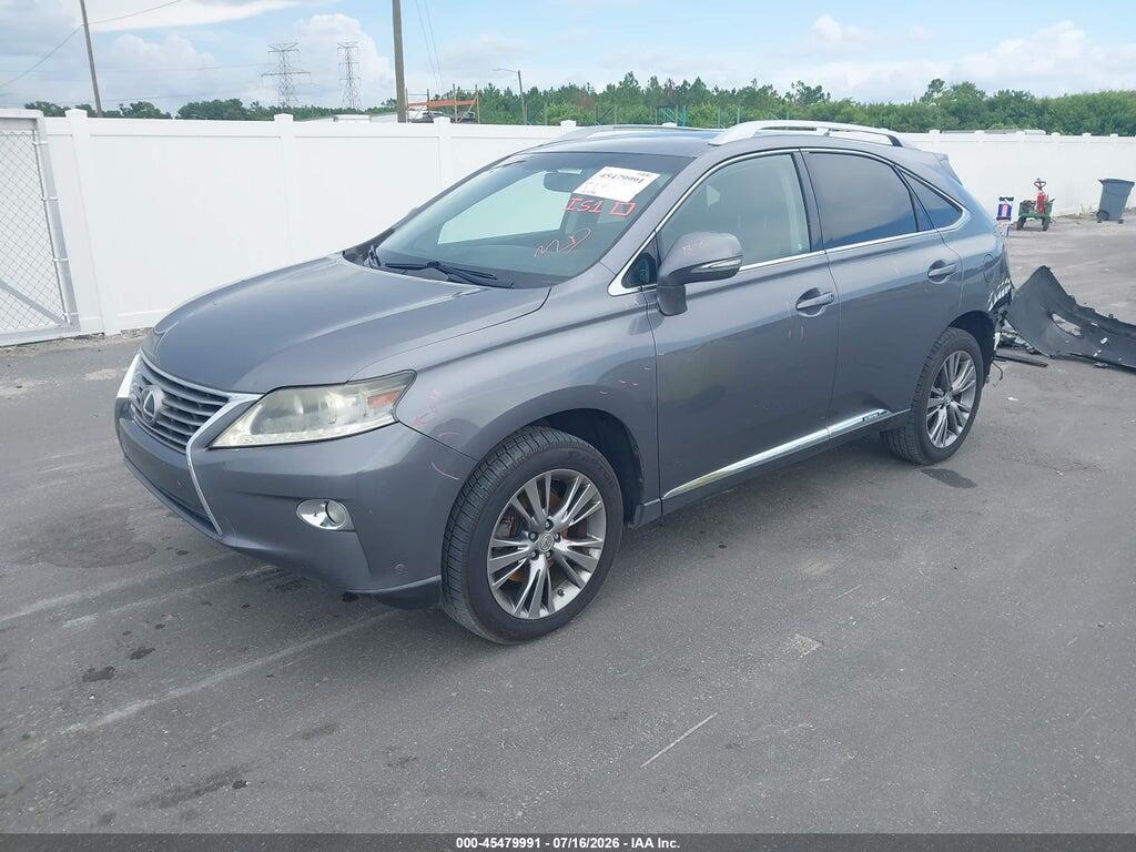 JTJBC1BA6D2052414 2013 LEXUS RX 450H photo no. 2