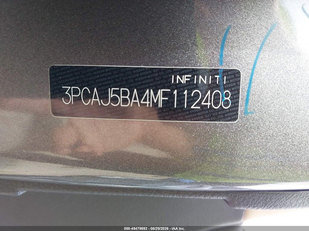 3PCAJ5BA4MF112408 2021 INFINITI QX50 photo no. 9