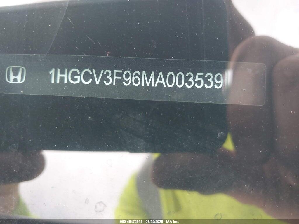 1HGCV3F96MA003539 2021 HONDA ACCORD HYBRID photo no. 9