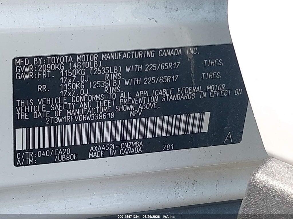 2T3W1RFV0RW338618 2024 TOYOTA RAV4 photo no. 9