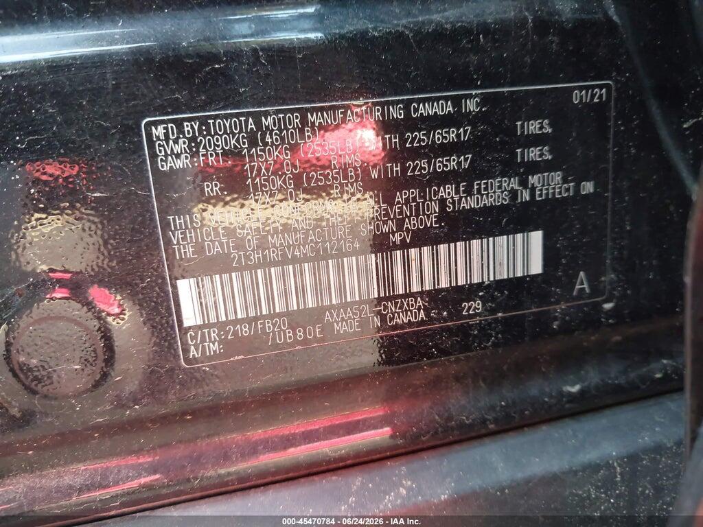 2T3H1RFV4MC112164 2021 TOYOTA RAV4 photo no. 9
