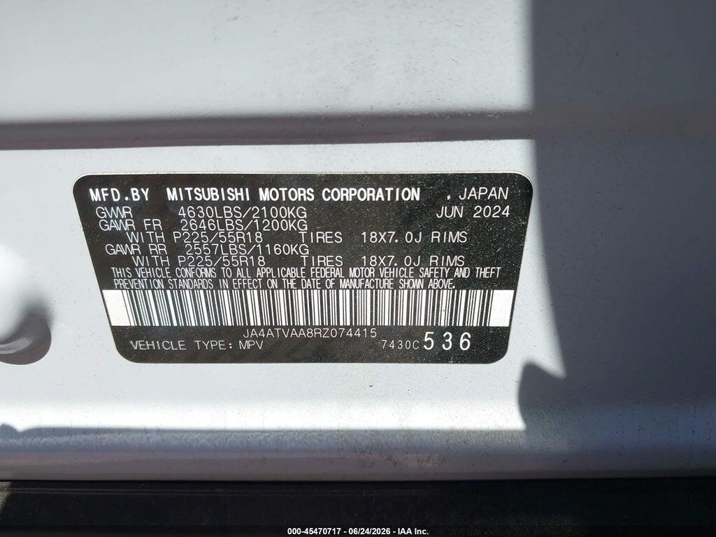 JA4ATVAA8RZ074415 2024 MITSUBISHI ECLIPSE CROSS photo no. 9