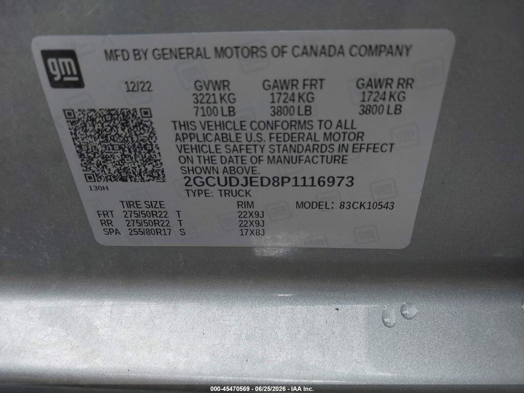 2GCUDJED8P1116973 2023 CHEVROLET SILVERADO 1500 photo no. 9