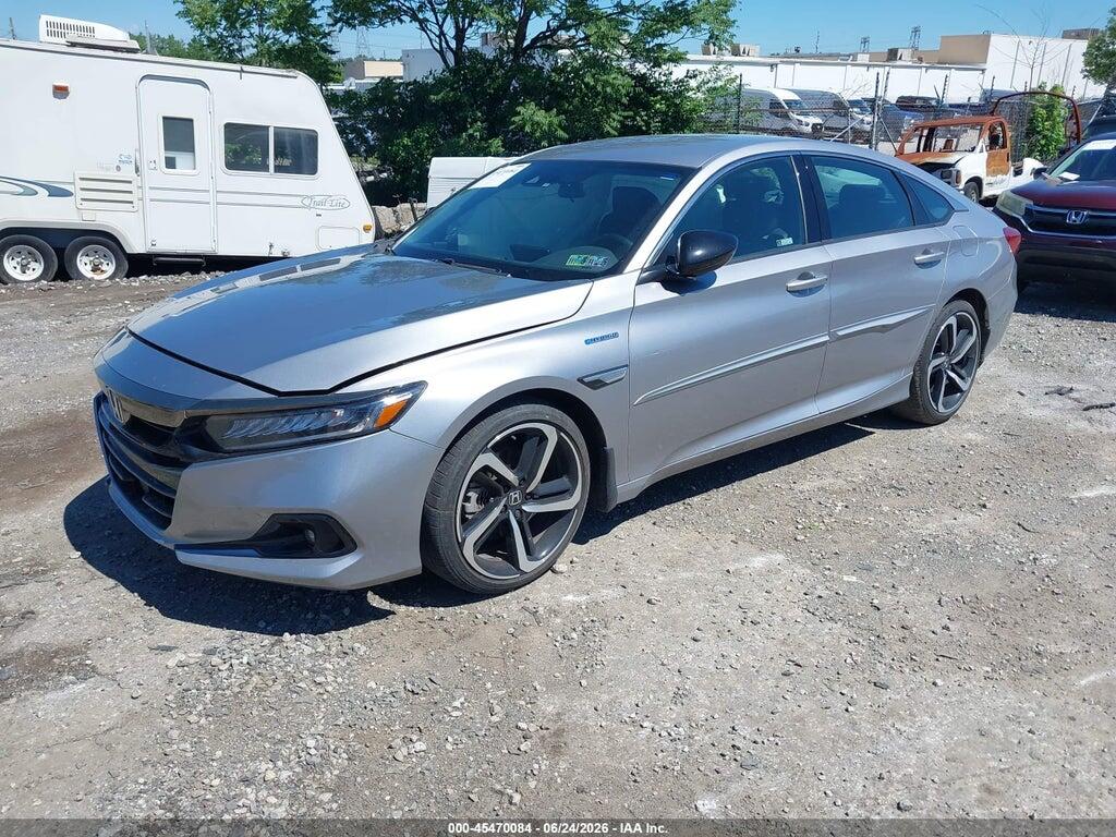 1HGCV3F29NA044736 2022 HONDA ACCORD HYBRID photo no. 2