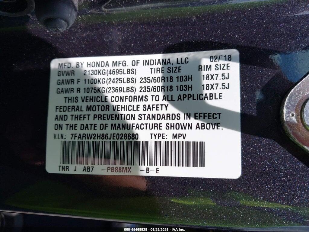 7FARW2H86JE028680 2018 HONDA CR-V photo no. 9