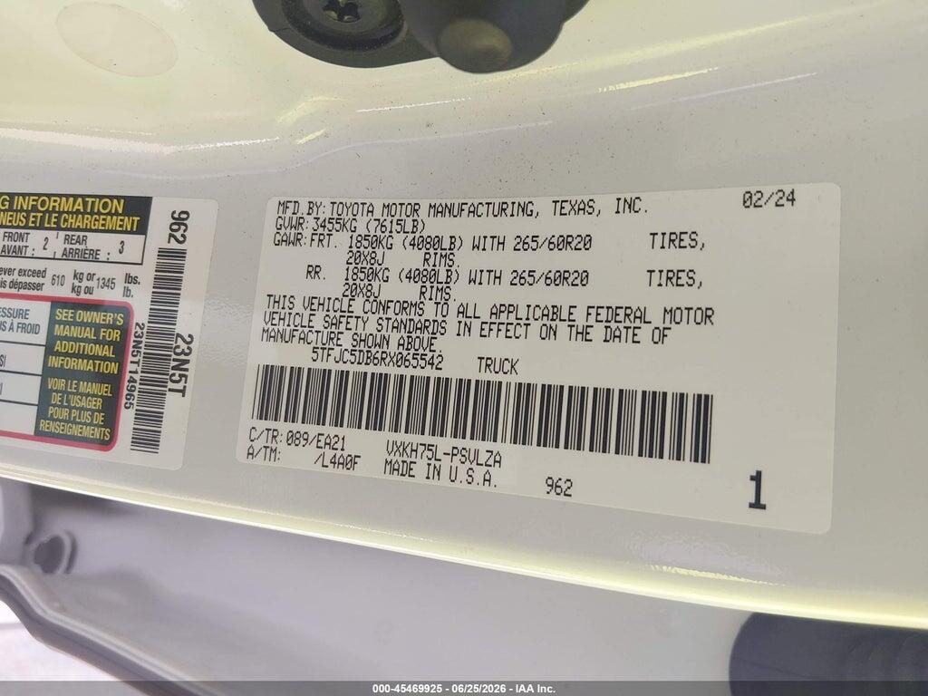 5TFJC5DB6RX065542 2024 TOYOTA TUNDRA HYBRID photo no. 9