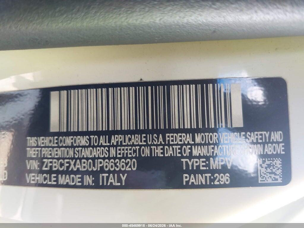 ZFBCFXAB0JP663620 2018 FIAT 500X photo no. 9