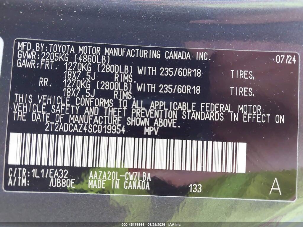 2T2ADCAZ4SC019954 2025 LEXUS NX 250 photo no. 9