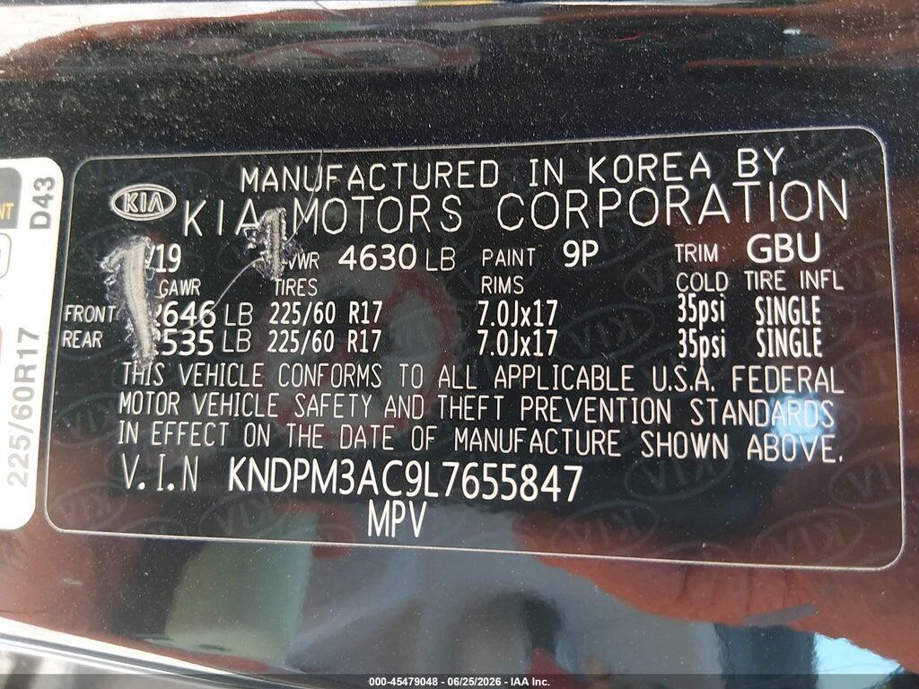 KNDPM3AC9L7655847 2020 KIA SPORTAGE photo no. 9