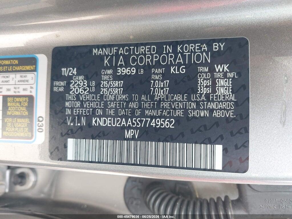KNDEU2AA5S7749562 2025 KIA SELTOS photo no. 9