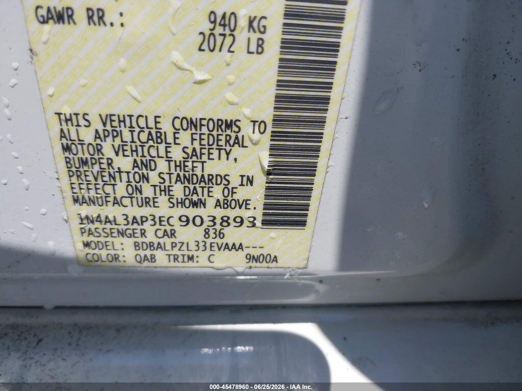 1N4AL3AP3EC903893 2014 NISSAN ALTIMA photo no. 9