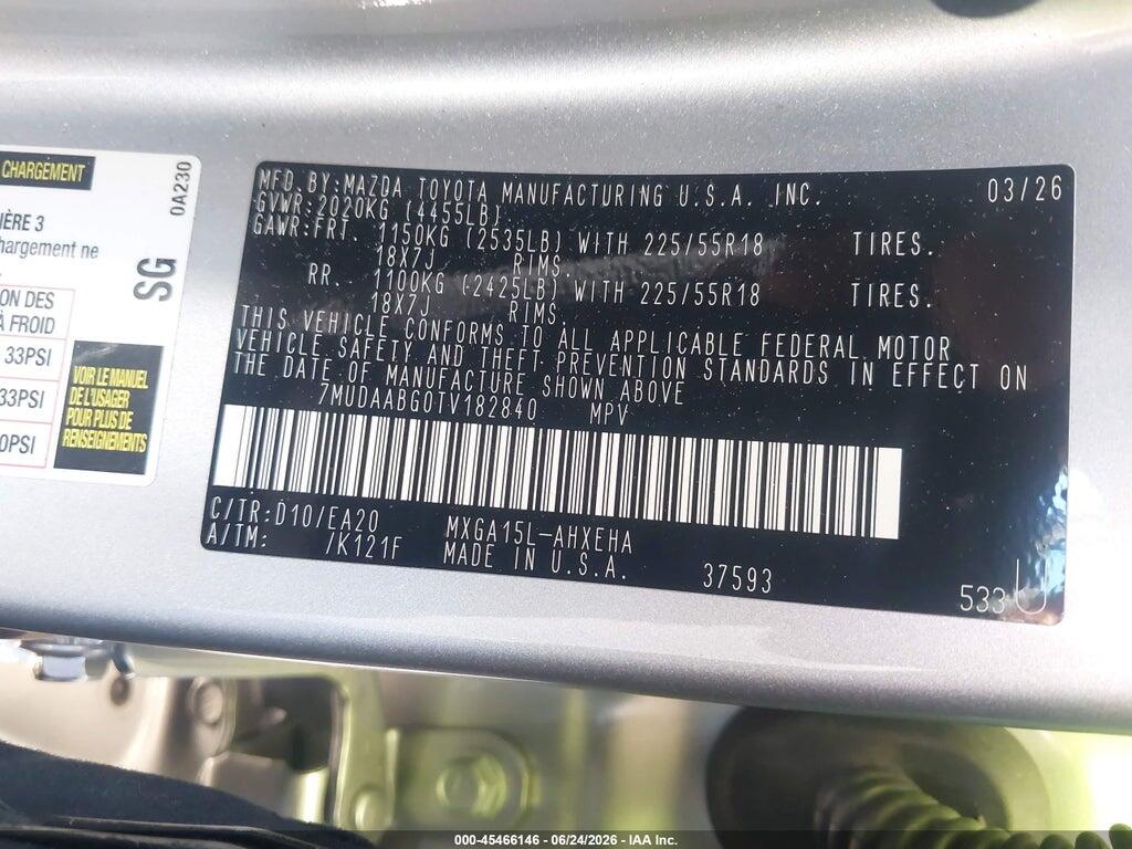 7MUDAABG0TV182840 2026 TOYOTA COROLLA CROSS photo no. 9