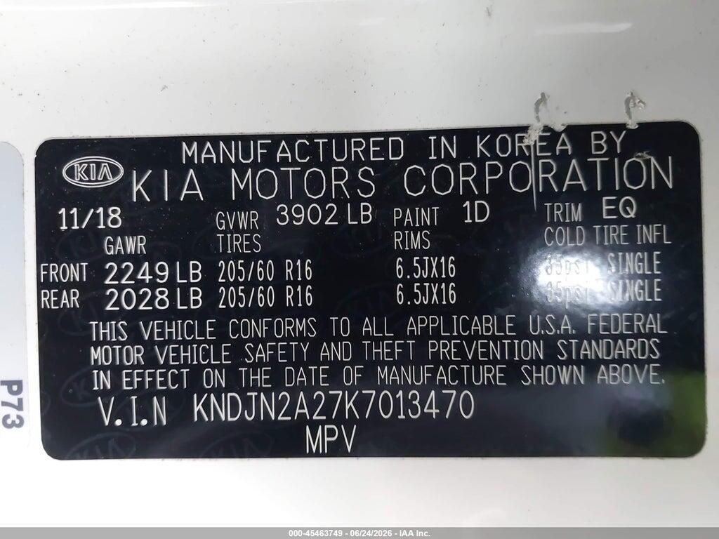 KNDJN2A27K7013470 2019 KIA SOUL photo no. 9