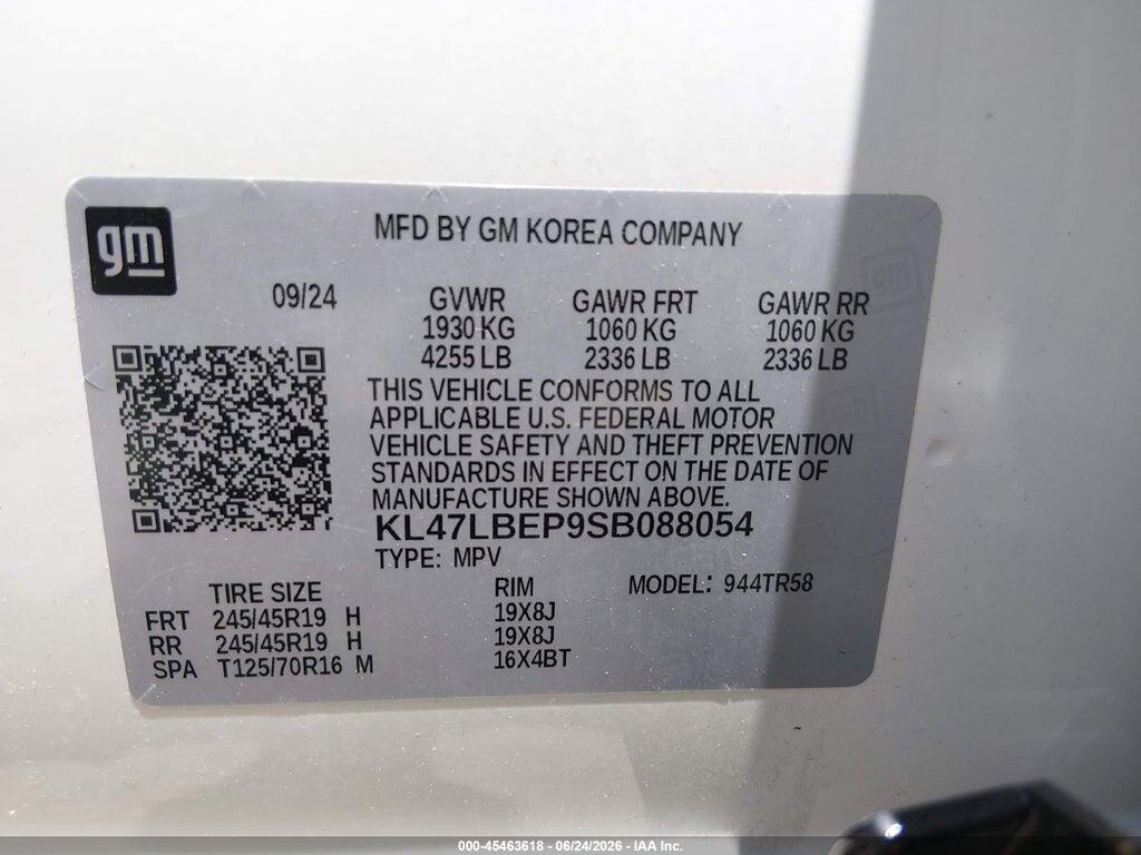 KL47LBEP9SB088054 2025 BUICK ENVISTA photo no. 9