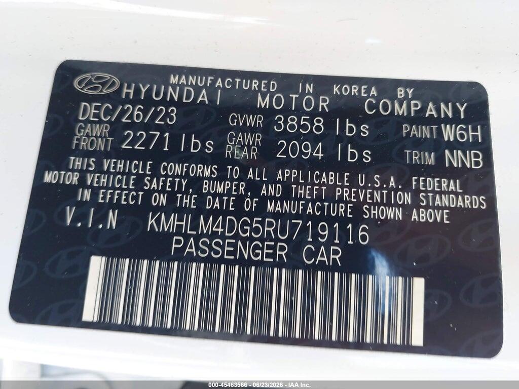 KMHLM4DG5RU719116 2024 HYUNDAI ELANTRA photo no. 9