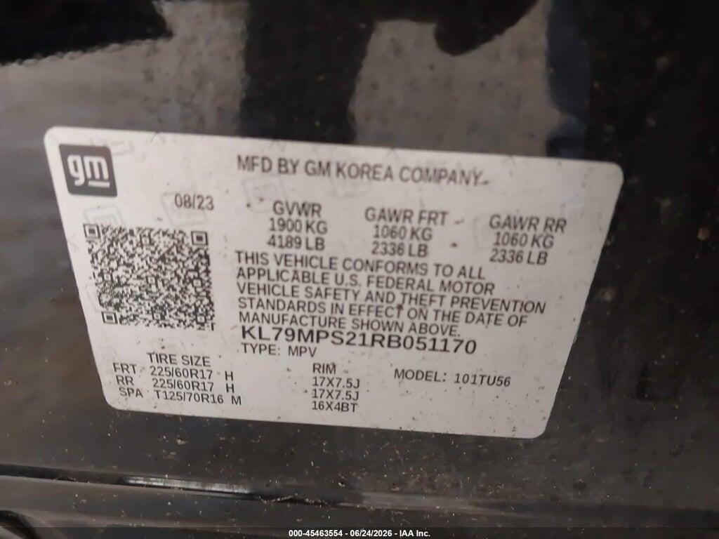 KL79MPS21RB051170 2024 CHEVROLET TRAILBLAZER photo no. 9