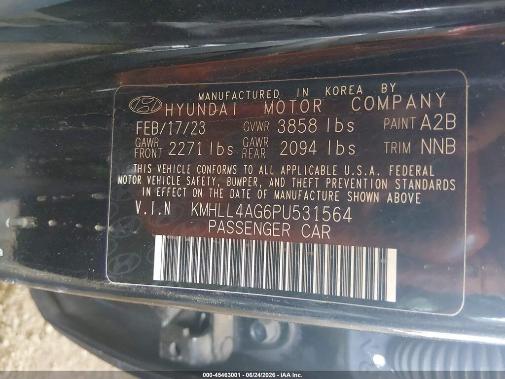KMHLL4AG6PU531564 2023 HYUNDAI ELANTRA photo no. 9