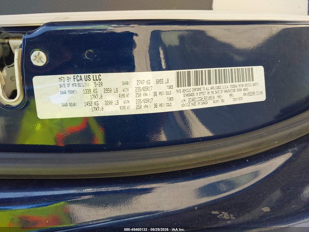 2C4RC1CG0LR210914 2020 CHRYSLER VOYAGER photo no. 9