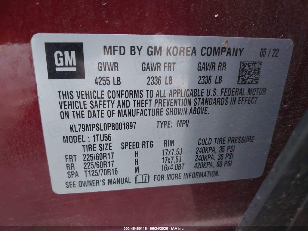 KL79MPSL0PB001897 2023 CHEVROLET TRAILBLAZER photo no. 9